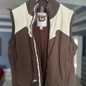 Burton Women’s Medium Snowboard Vest Brown Vintage